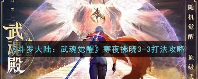 斗罗大陆武魂觉醒寒夜拂晓3-3怎么过