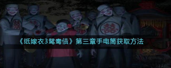 纸嫁衣3第三章手电筒怎么得