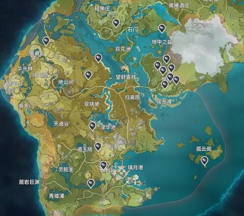 原神夜泊石哪里最多？夜泊石采集点大全[多图]图片1