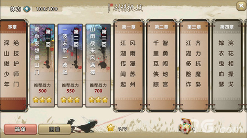 ​剧情挑战难度选择