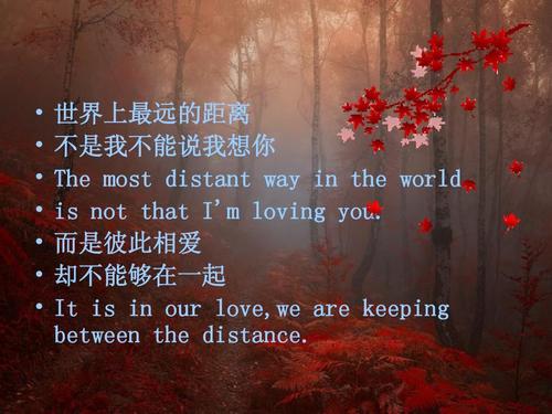 世界上最遥远的距离说到做到图片