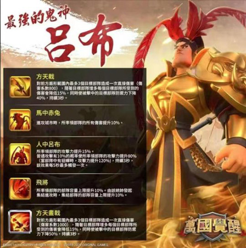 万国觉醒吕布技能怎么点