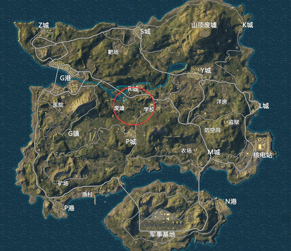 刺激战场海岛中心怎么卡点 刺激战场海岛中心区域户外卡点技巧