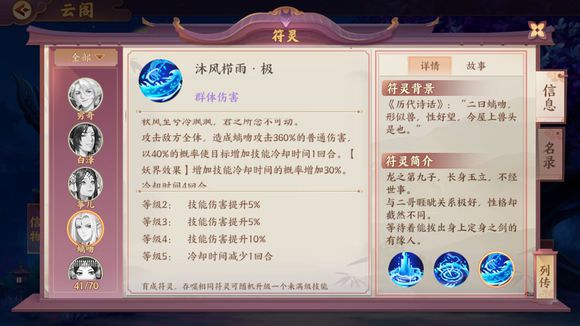 云梦四时歌螭吻有什么技能