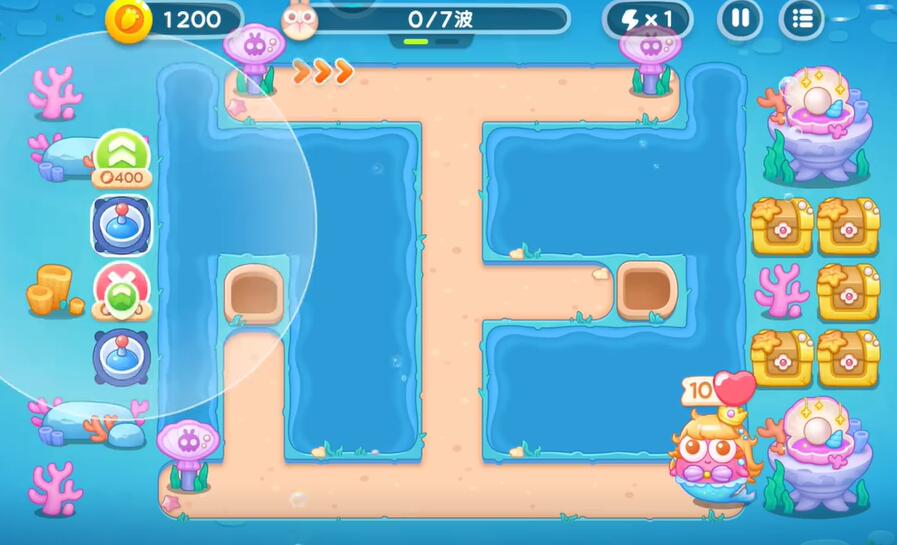 保卫萝卜4海的闺女第87关攻略