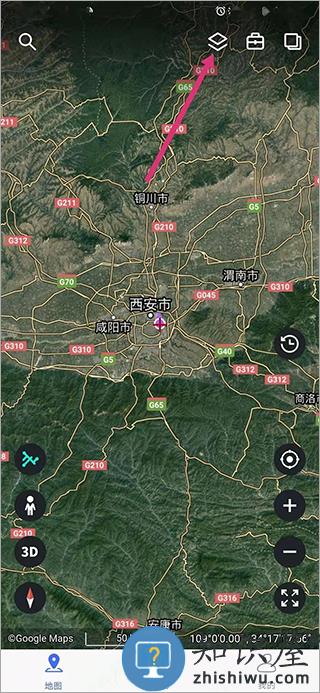 新知卫星地图app如何使用