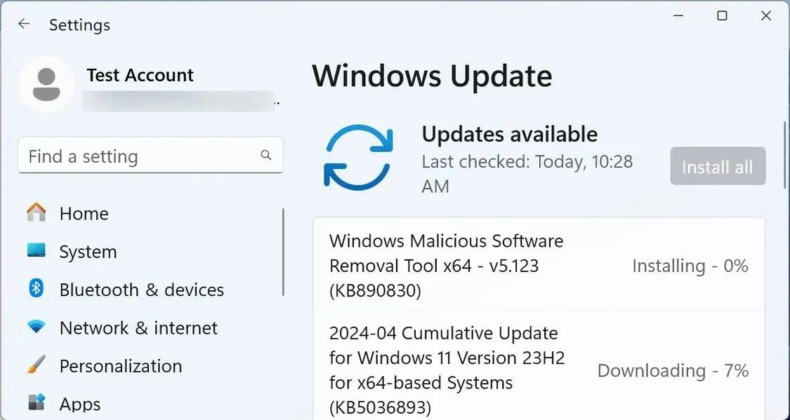 微软Win11推送4月安全更新KB5036893：修复69个安全漏洞