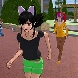 樱花校园逃离三枝跑酷游戏下载v1.0 安卓版