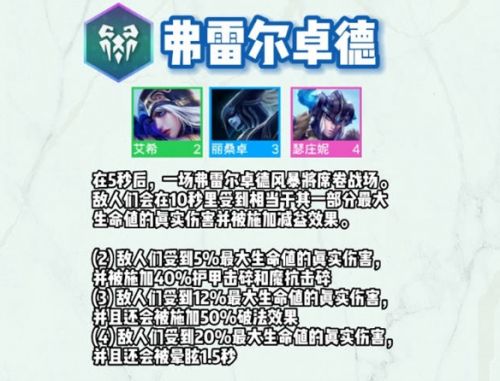 《云顶之弈》s9全羁绊效果最新一览