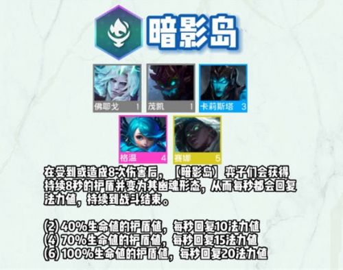 《云顶之弈》s9全羁绊效果最新一览