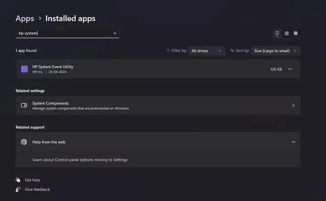 惠普win11切换大小写屏幕中间有提示怎么关闭?