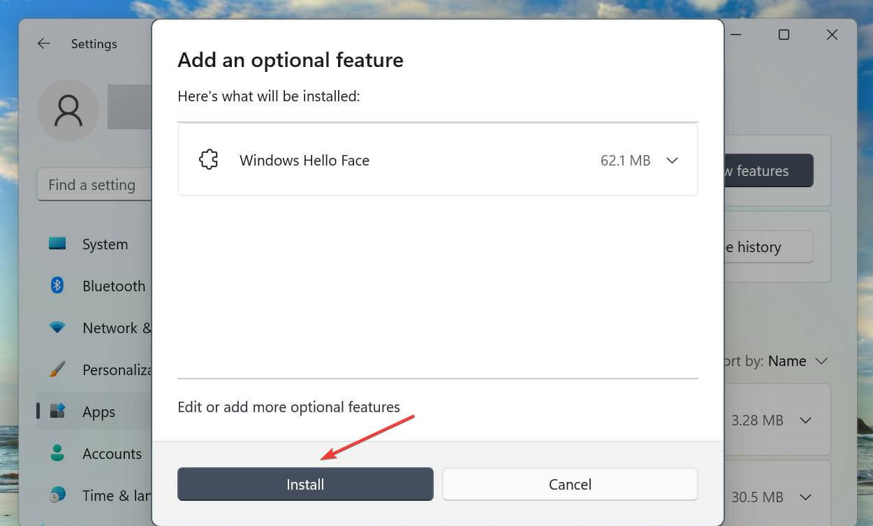 win11电脑怎么安装Hello面部驱动程序？