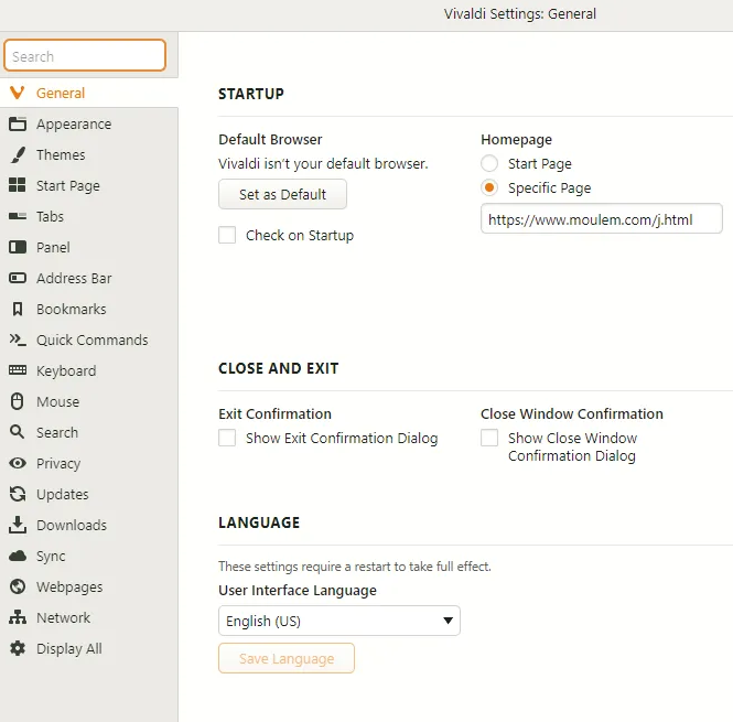 vivaldi浏览器怎么设置成中文?vivaldi浏览器设置中文步骤