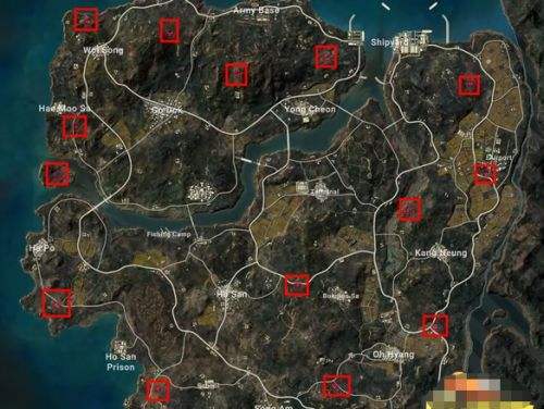《PUBG》神秘钥匙密室分布位置一览