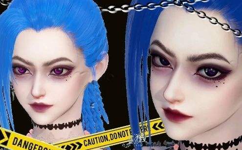 《逆水寒手游》台服捏脸数据|金克丝脸部数据|捏脸导入教程